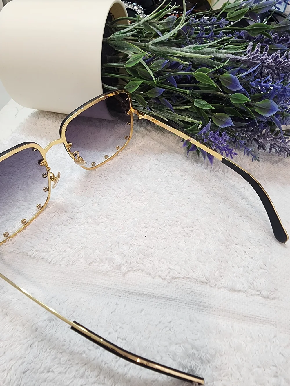 Gold Frame Women's Sunglasses - Designer Style